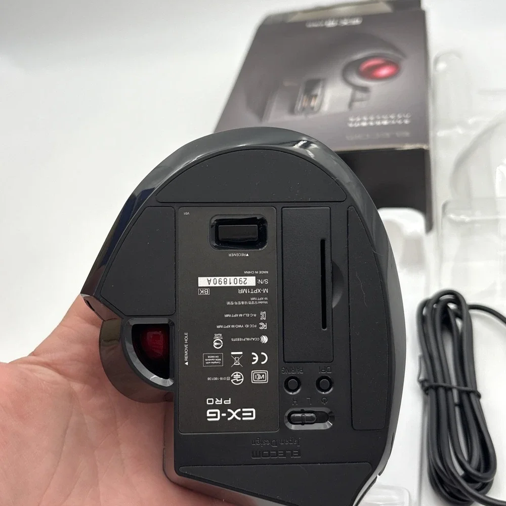Elecom trackball mouse / thumb / 8 button / wired / wireless / B JAPAN